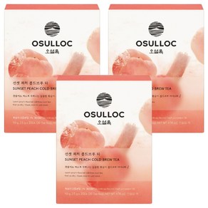 오설록 선셋 피치 콜드브루 티, 2.5g, 20개입, 3개