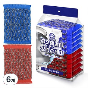 청소해결사 울스텐 다이아 강력수세미, 6개, 10개입