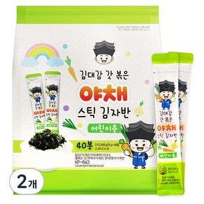 김대감 스틱김자반 야채 어린이용 10g x 40봉, 400g, 2개