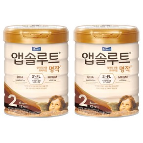 앱솔루트 명작 2FL 분유 2단계, 800g, 2개