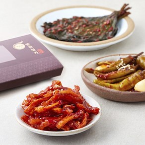 녹선 절임반찬 알마늘 고추무침 100g + 맛무말랭이무침 150g + 양념깻잎무침 150g