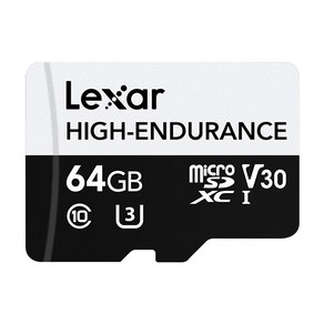 렉사 마이크로 SD카드 High-Enduance UHS-I급 LMSHGED064G-BCNNG, 64GB, 1개