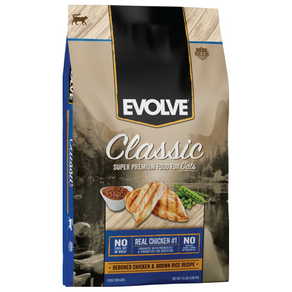 EVOLVE 전연령용 클래식 치킨 앤 라이스 고양이 건식사료