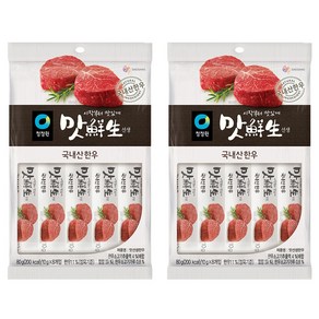 청정원 맛선생 한우, 80g, 2개