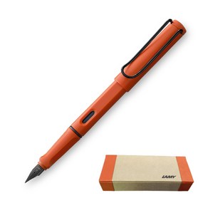 LAMY 사파리 만년필 2021년 한정판 기프트패키지, EF, 테라 레드