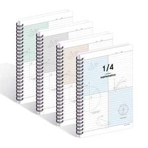 위드나 4분할 PP 수학노트 4종 세트 80-0102