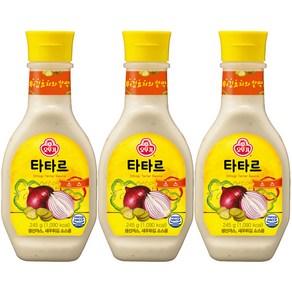 오뚜기 타타르 소스, 245g, 3개