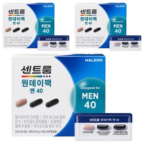 센트룸 원데이팩 맨40 93.9g, 3개, 30회분