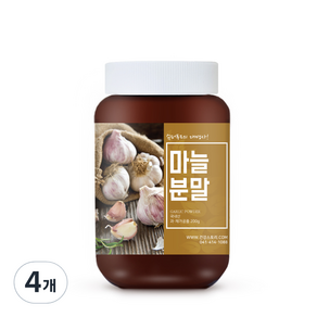 건강스토리 국내산 마늘 분말, 200g, 4개