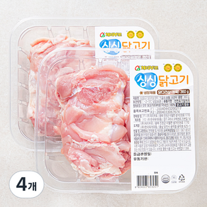 체리부로 싱싱 닭고기 다리살 정육, 360g, 4개