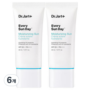 닥터자르트 에브리 선 데이 모이스처라이징 선스크린 SPF50+ PA++++, 30ml, 6개