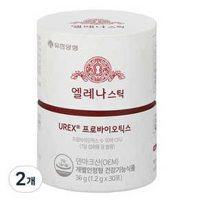 엘레나 스틱 UREX 프로바이오틱스 분말형 질건강 유산균 30p, 36g, 2개