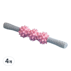 더이브닝 피트니스 마사지 롤러 스틱, 4개, 03 핑크