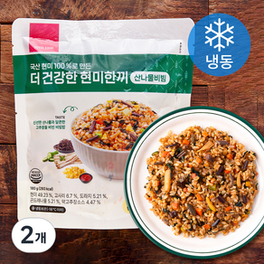 쥬비스다이어트 더 건강한 현미한끼 산나물비빔 (냉동), 180g, 2개