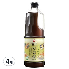 샘표 맛간장 국찌개용, 1.7L, 4개