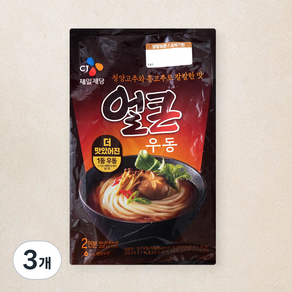 CJ제일제당 얼큰 우동 2인분, 464g, 3개