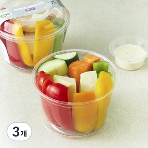 All바른농장 레인보우 샐러드스틱 콜라비, 300g, 3개