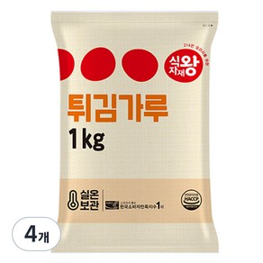 식자재왕 튀김가루, 1kg, 4개