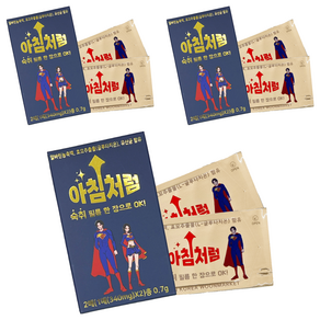 아침처럼 글루타치온 함유 필름형 숙취해소제 2회분 2p, 0.7g, 3개