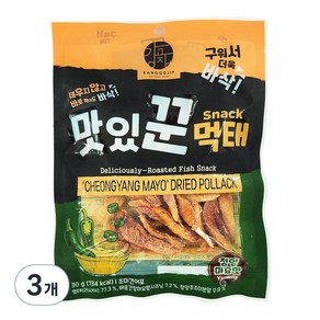 강고집 맛있꾼 먹태 청양마요맛, 30g, 3개