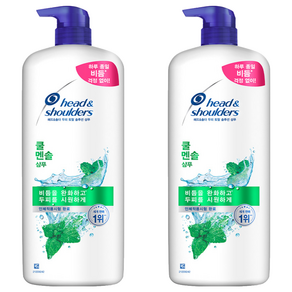 헤드앤숄더 두피 토탈 솔루션 쿨 멘솔 샴푸, 1.2L, 2개
