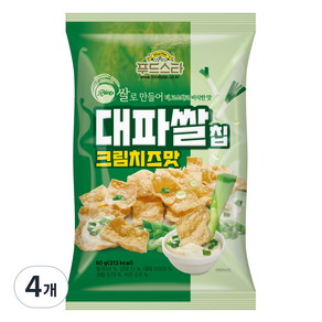 푸드스타 대파쌀칩 크림치즈맛, 60g, 4개