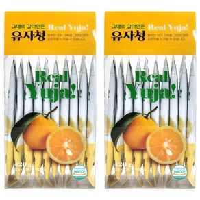 해맑음 그대로 갈아만든 유자청 스틱, 2개, 10개입, 42g