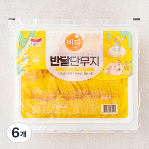 일가 비타 반달단무지, 2.7kg, 6개