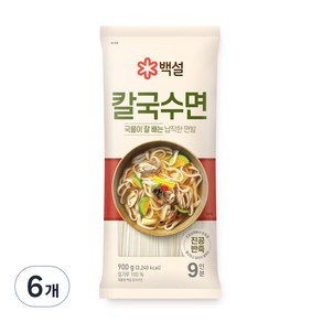 백설 칼국수면, 6개, 900g