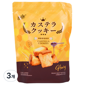 유키앤러브 허니 카스텔라 쿠키, 70g, 3개