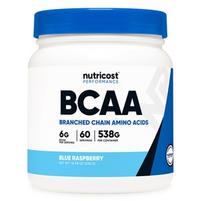 뉴트리코스트 BCAA 블루라즈베리맛, 1개, 538g