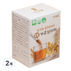 차계절 유기농 1초 아기 보리차 유아 아이 어린이 가루 30p, 30g, 2개