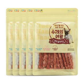 수제의여왕 강아지 육포간식, 연어슬라이스, 70g, 5개