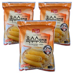 청은 옥수수맛전분, 1kg, 3개