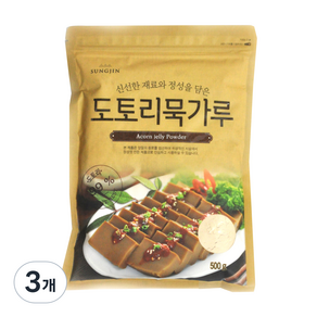 성진식품 도토리묵가루, 500g, 3개