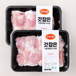 무항생제 인증 갓잡은 닭 다리살 (냉장), 400g, 2개