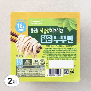 풀무원 식물성지구식단 두부면 얇은면, 100g, 2개