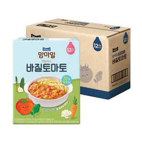 맘마밀 안심소스 바질토마토 2p, 160g, 8개