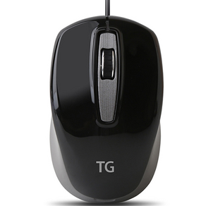 TG삼보 USB 무소음 유선 마우스 TG-M500U, 블랙