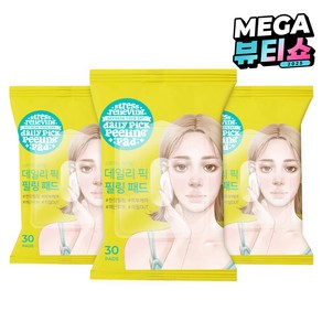 아리얼 데일리 픽 각질 필링패드, 30매입, 3개