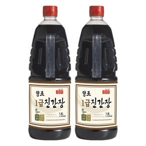 신앙촌 양조 1급 진간장, 1.8L, 2개