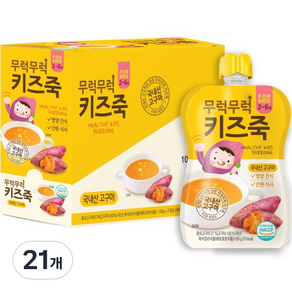 이유케어스 무럭무럭 키즈죽 100g, 고구마맛, 21개