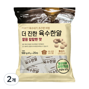 청해명가 더 진한 육수한알 깔끔 칼칼한맛, 100g, 2개