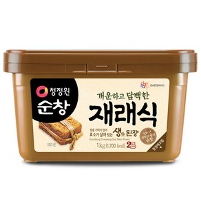 청정원순창 재래식 생된장, 1kg, 1개