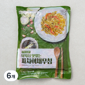 반찬단지 짜사이채 무침, 1kg, 6개