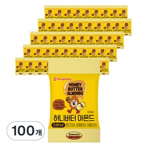 머거본 허니버터 아몬드, 10g, 100개