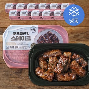 쿠즈락 한입 스테이크 (냉동), 280g, 12개