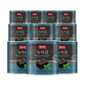 광천김 녹차김 캔김, 30g, 10개