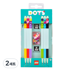 레고 DOTS 젤펜 6종 세트 52798, 혼합색상, 2세트