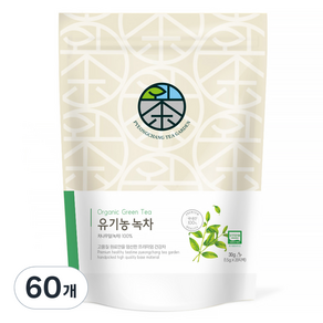 평창다원 유기농 작설 녹차 생분해티백, 1.5g, 20개입, 3개